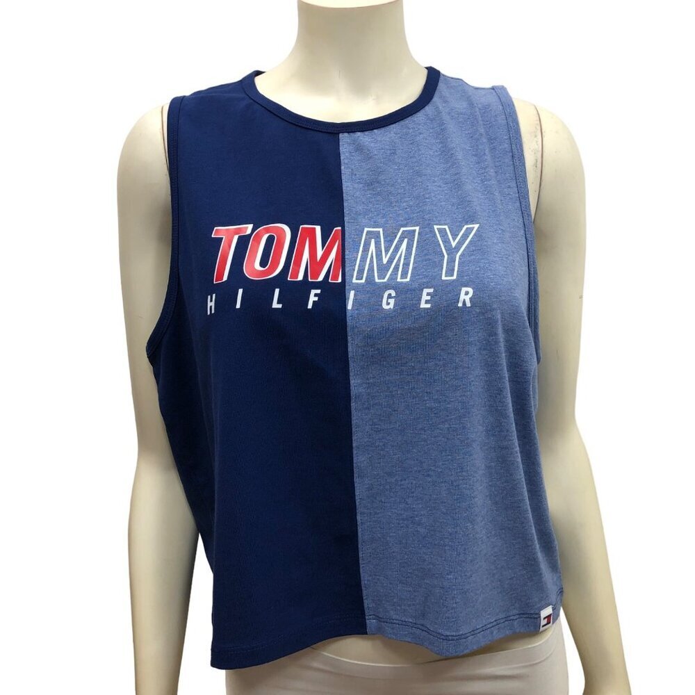 TOMMY HILFIGER‎ SPORTS KNIT cropped TOP LG NWT